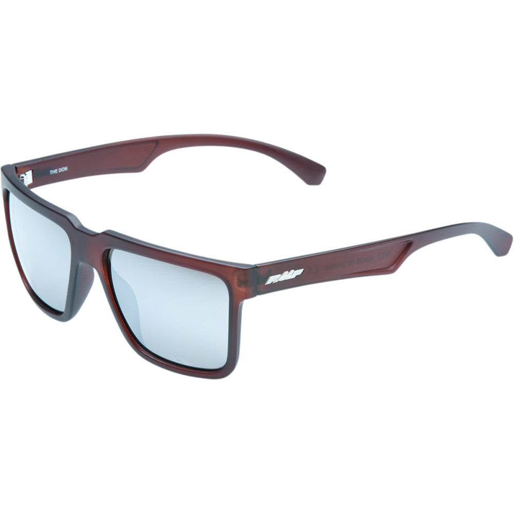 FMF The Don Sunglasses - Matte Crystal Rootbeer - Silver Mirror Lens F-61506-252-01