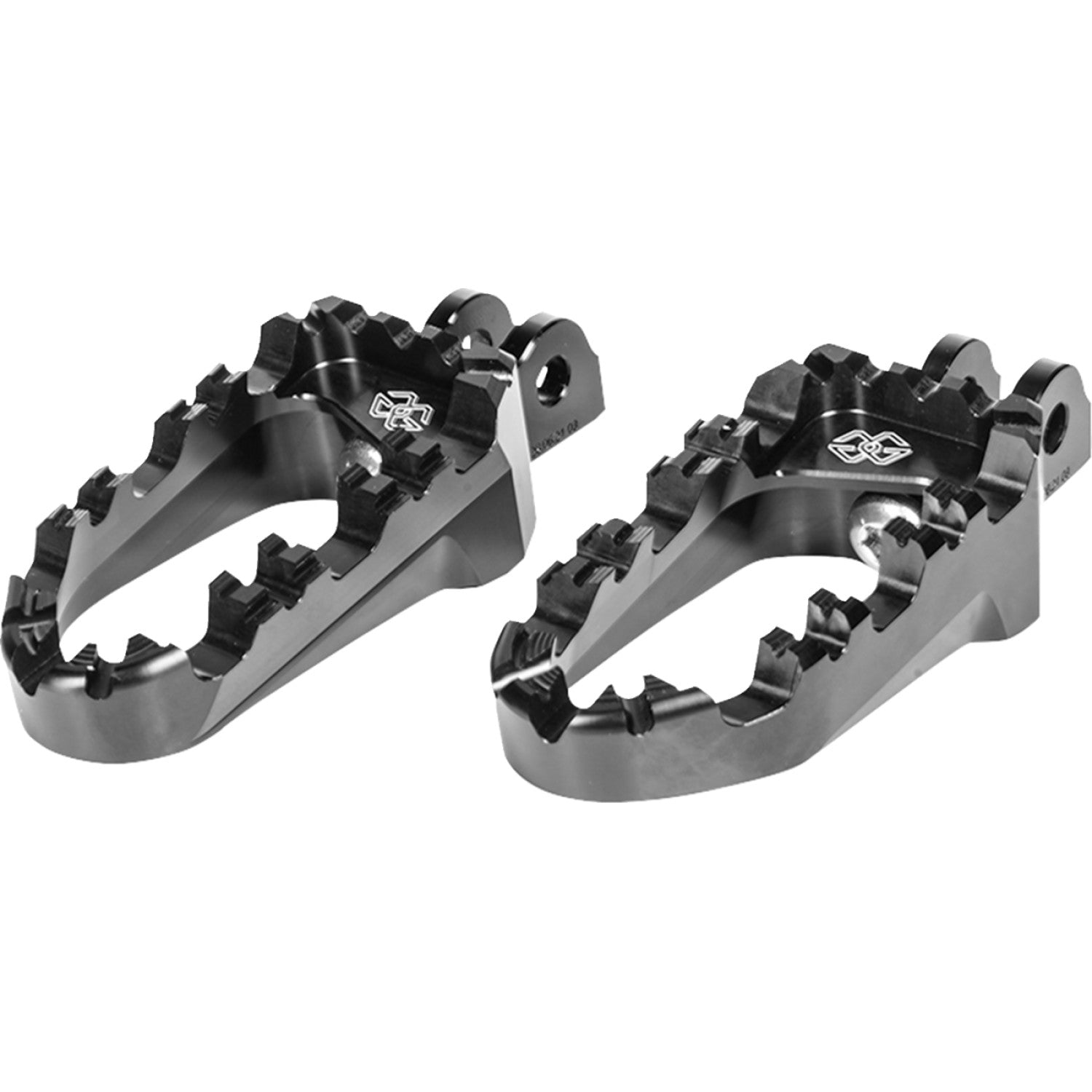 Gilles Tooling Pro-X Enduro Footpegs - Black - Pan America RGK-121-UF34-SET-B | Footpegs & Parts