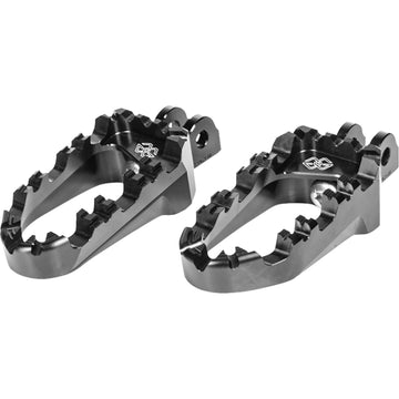 Gilles Tooling Pro-X Enduro Footpegs - Black - Pan America RGK-121-UF34-SET-B | Footpegs & Parts