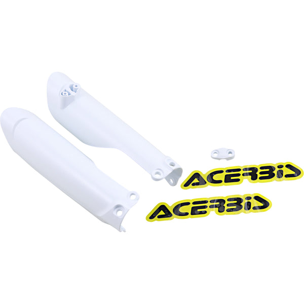 Acerbis Lower Fork Covers for Inverted Forks - White 2791516811