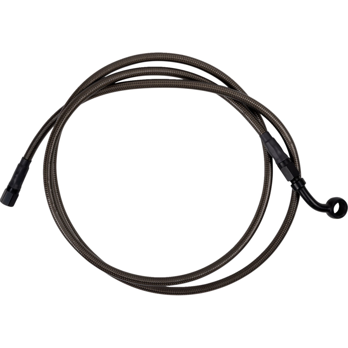 Barnett Brake Line - Upper - Carbon Coat w/ Black Fittings - +6" 254-30-51134-6 | Brake Lines Hoses Stainless Steel