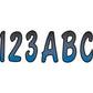 Hardline I.D. Sticker Kit - 200 Series - Blue Gradation BLBKG200 | Stickers Decals