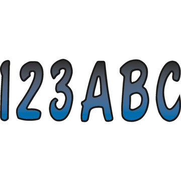 Hardline I.D. Sticker Kit - 200 Series - Blue Gradation BLBKG200 | Stickers Decals