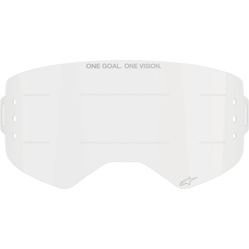 Alpinestars Supertech Lens - Roll-Off - Wide Vision - Clear 9100625-016 | Goggles Parts & Accessories