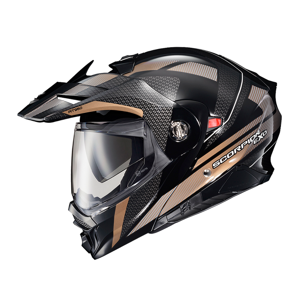 Scorpion Exo At-960 Helmet Black / Hi-Viz Large