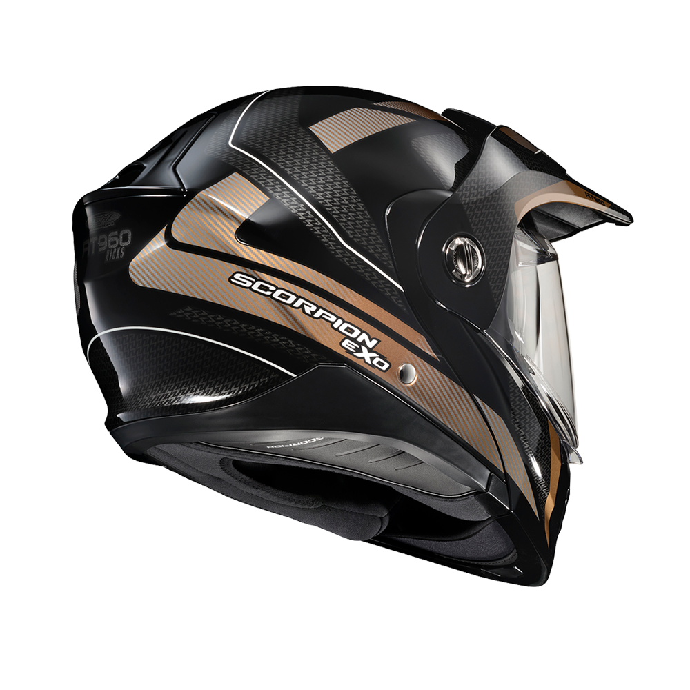 Scorpion Exo At-960 Helmet Black / Hi-Viz Large