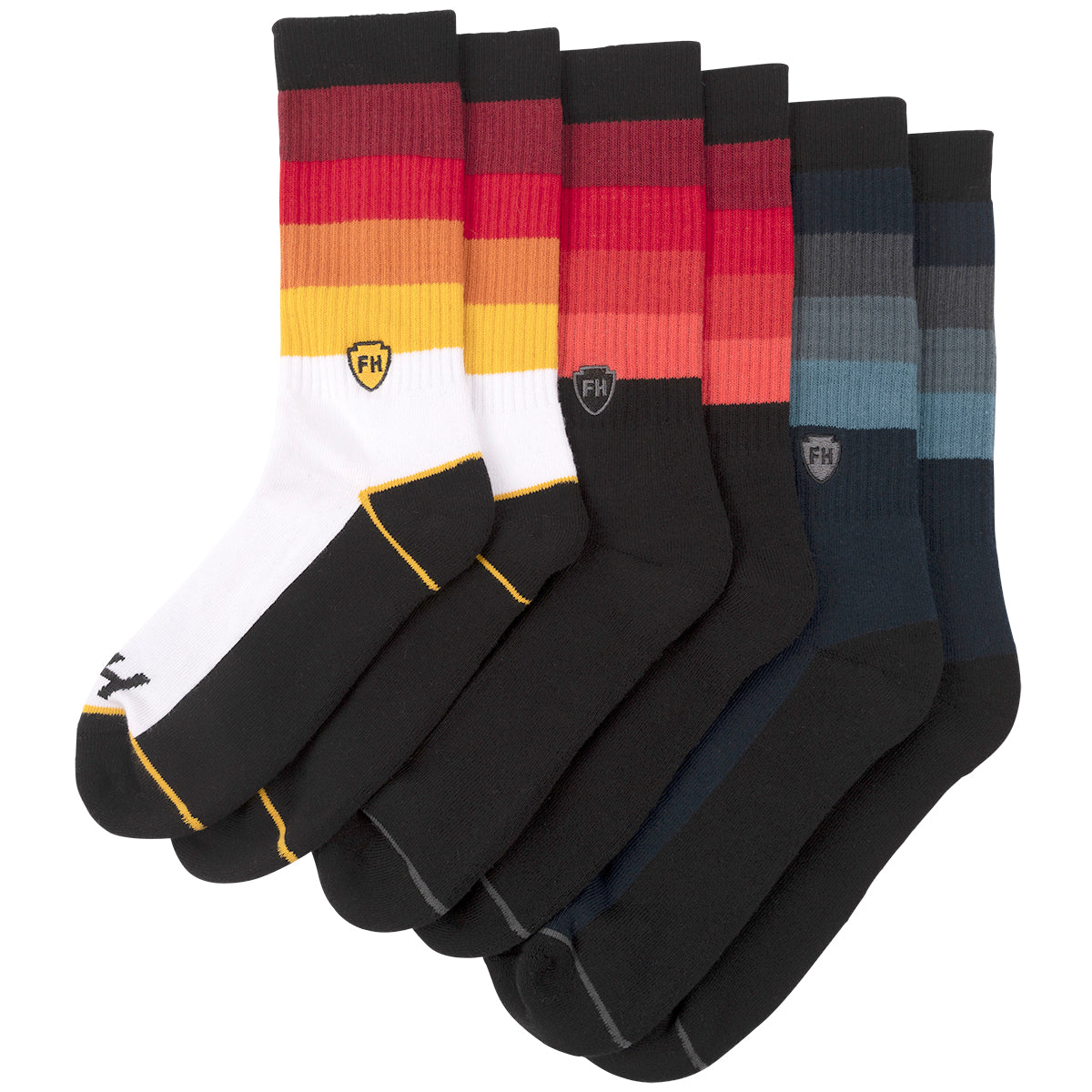 Fasthouse Eclipse 3-Pack Socks Multi SM/MD