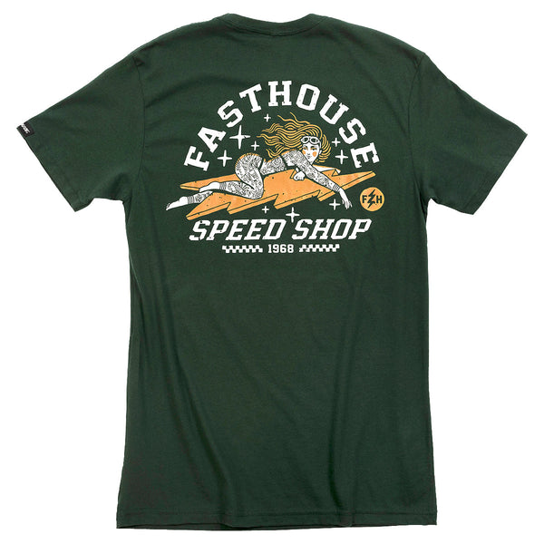 Fasthouse Eleanor Tee, Forest Green - L