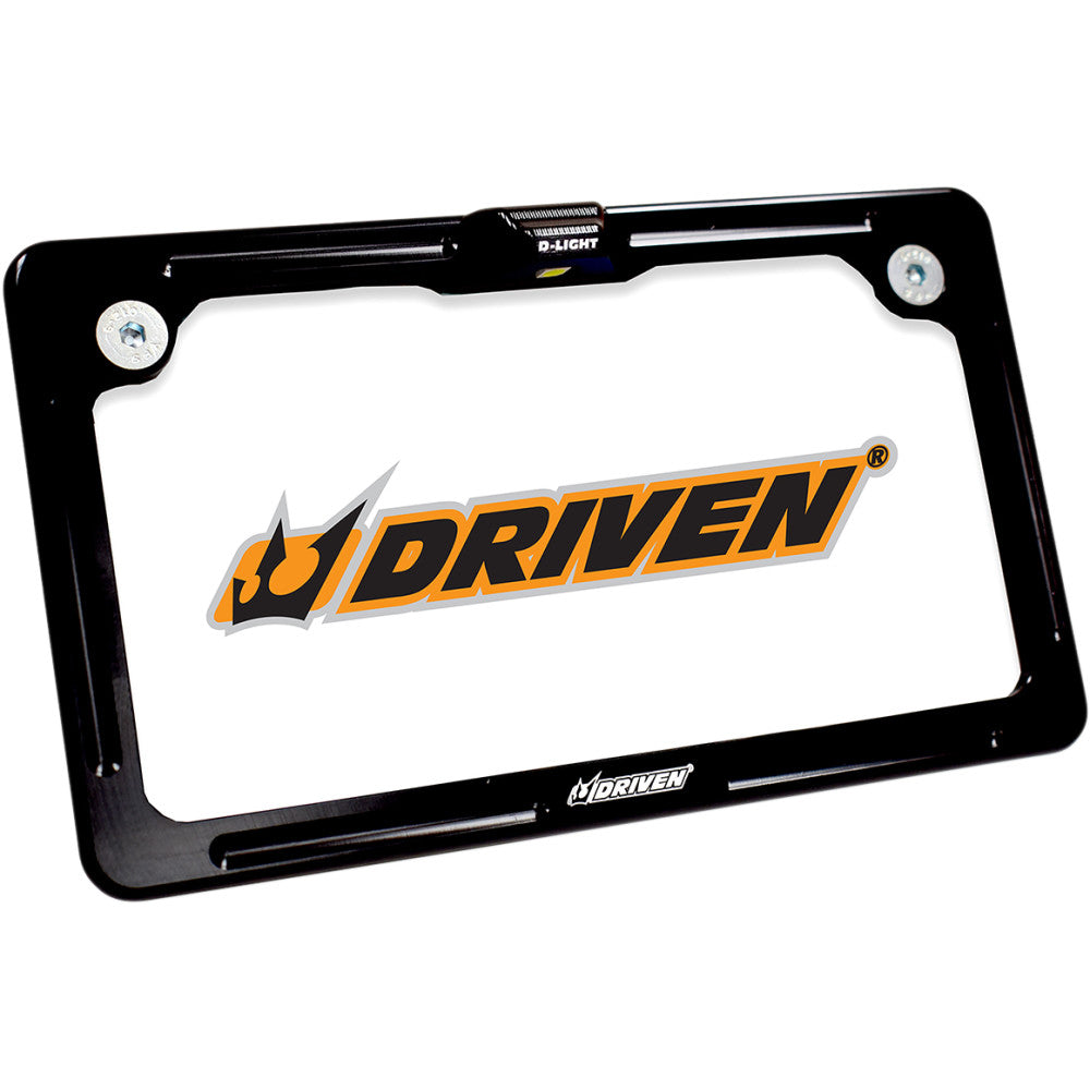 DRIVEN RACING License Plate Frame - LED - Black DFLPWL-01