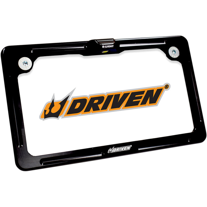 DRIVEN RACING License Plate Frame - LED - Black DFLPWL-01