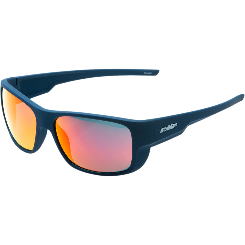 FMF Throttle Sunglasses - Matte Petrol Blue - Red Mirror Lens F-61501-251-01