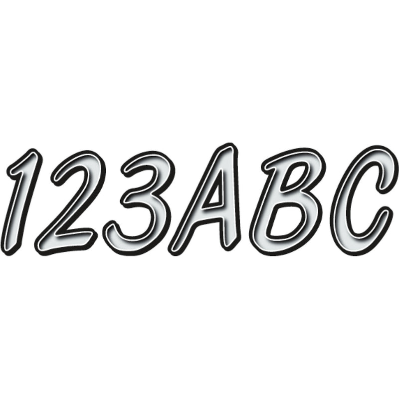 Hardline I.D. Sticker Kit - 400 Series - Silver Glitter SIBKG400 | Stickers Decals