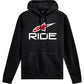 ALPINESTARS Ride 4.0 Pullover Hoodie - Black/Red/White - Medium 1214-51820-1232-M