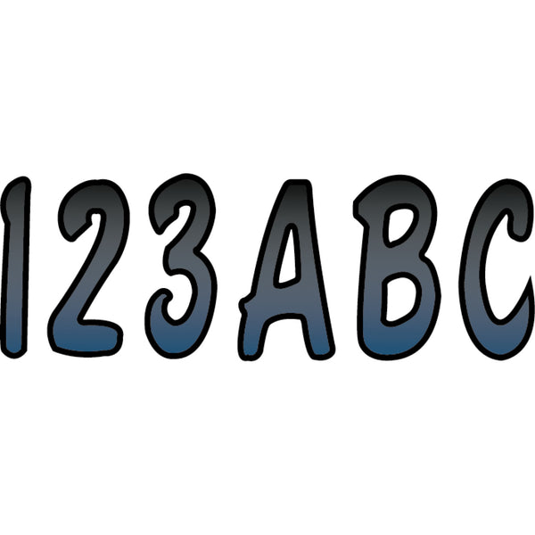 Hardline I.D. Sticker Kit - 200 Series - Metallic Blue Gradation BMBKG200