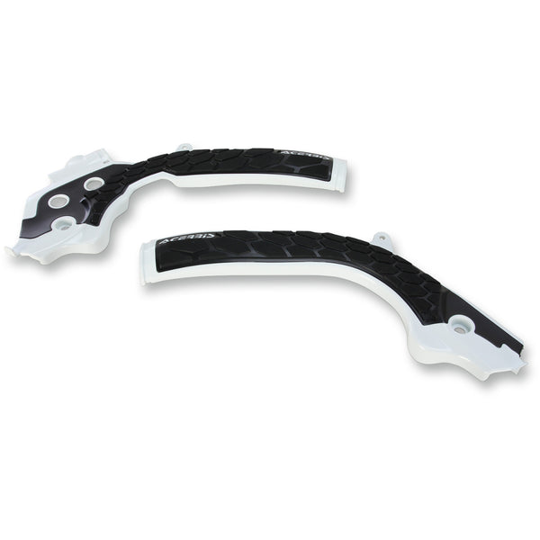 Acerbis X-Grip Frame Guards - White/Black - Husqvarna | KTM 2449531035