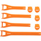 Moose Racing Qualifier Boot Strap Kit - Orange - Size 10-15 3430-1019