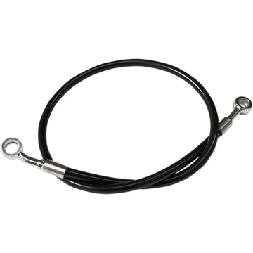 LA Choppers Scout Complete Stainless Braided Handlebar Cable/Brake Line Kit - 18" - 20" Handlebars - Black LA-8400KT-19B