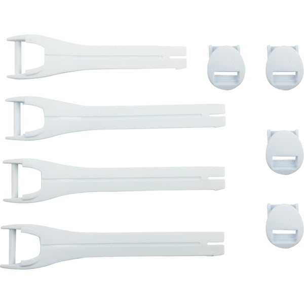 Moose Racing Qualifier Boot Strap Kit - White - Size 7-9 3430-1012