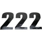 Moose Racing Race Number 2 - Black - 4.5" 80012