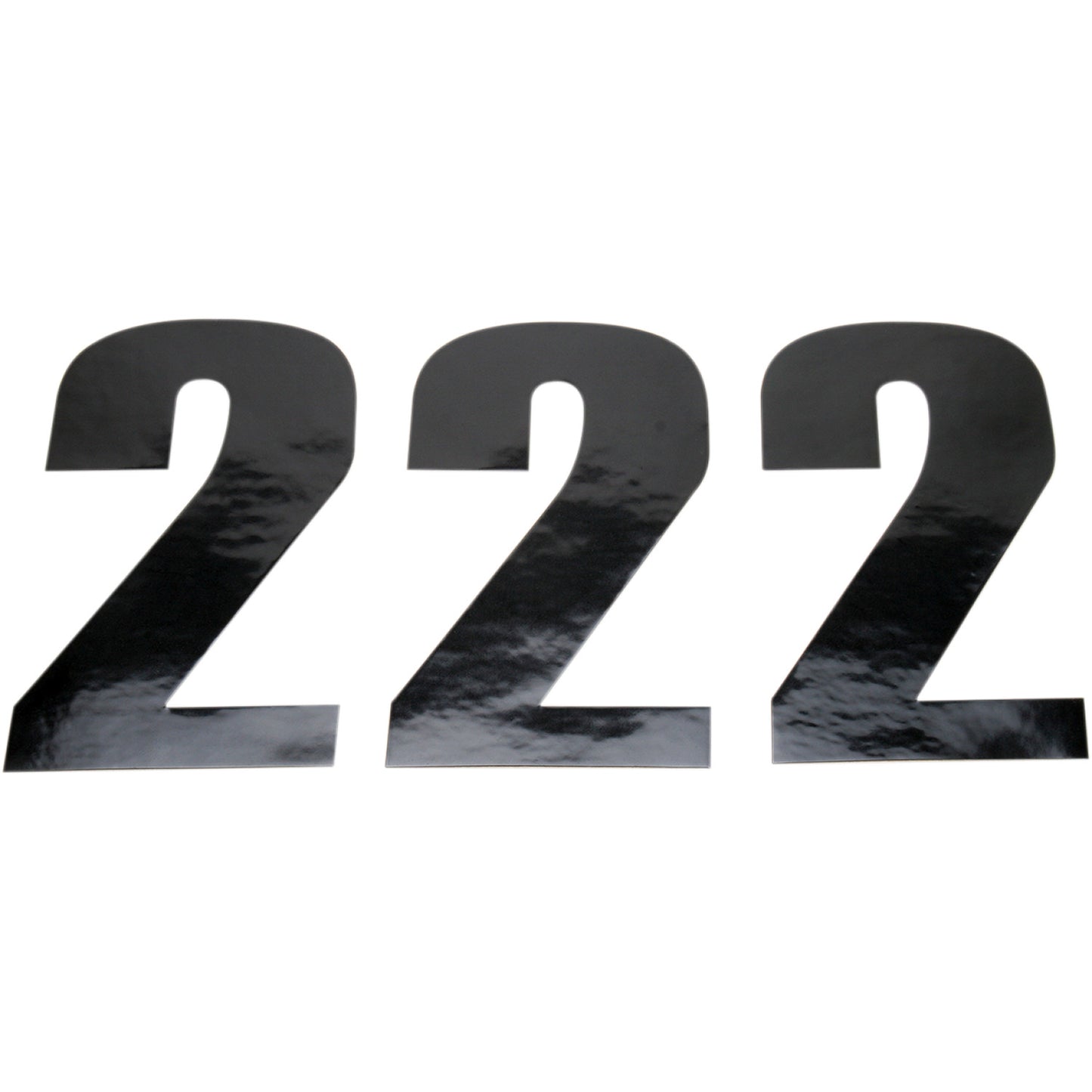Moose Racing Race Number 2 - Black - 4.5" 80012
