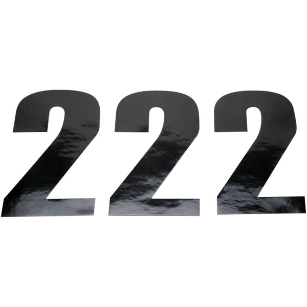 Moose Racing Race Number 2 - Black - 4.5
