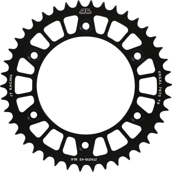 JT Sprockets Rear Sprocket - Honda - Black - 42 Tooth JTA210.42BLK