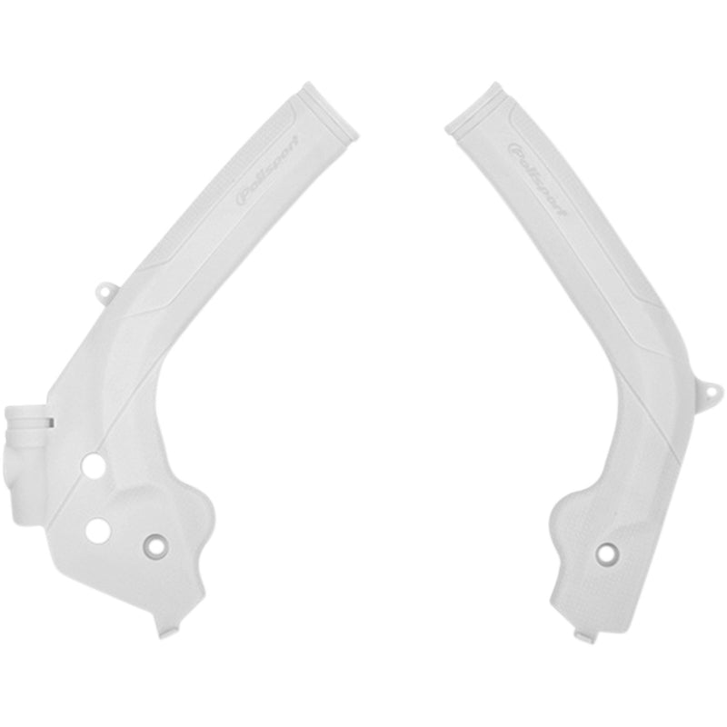 POLISPORT Frame Guards - White - Husqvarna/KTM 8466600003 by Polisport