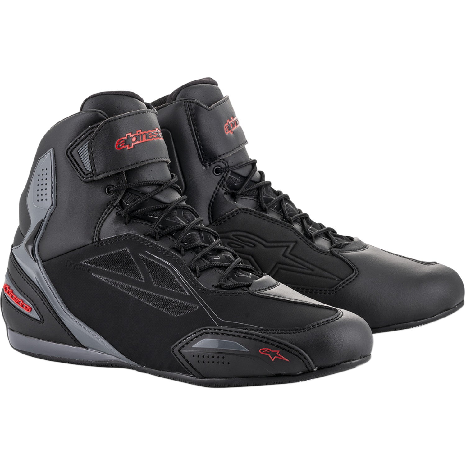 ALPINESTARS Faster-3 Drystar? Shoes - Black/Gray/Red - US 6 2540719131-6