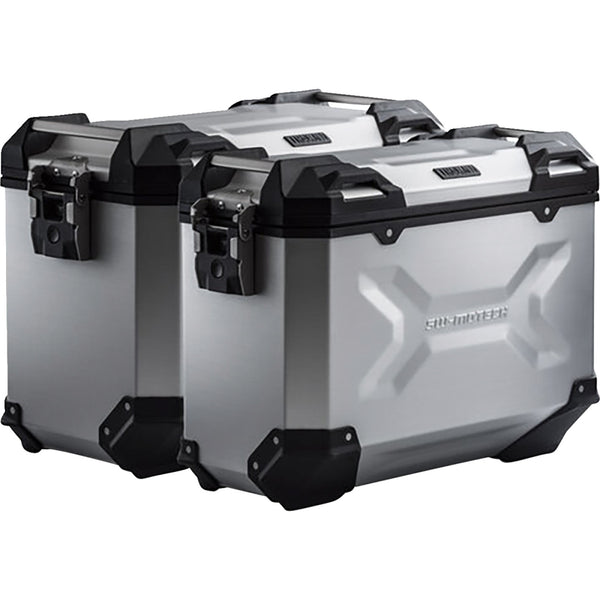 SW-Motech TRAX ADV Aluminum Case System - Silver - Honda Africa Twin '16-'17 KFT.01.622.70001/S