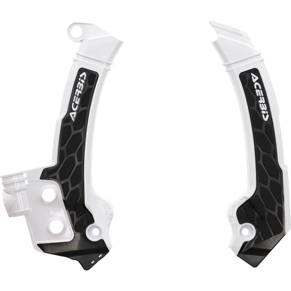 Acerbis X-Grip Frame Guards - Black/White - Husqvarna 2979601007