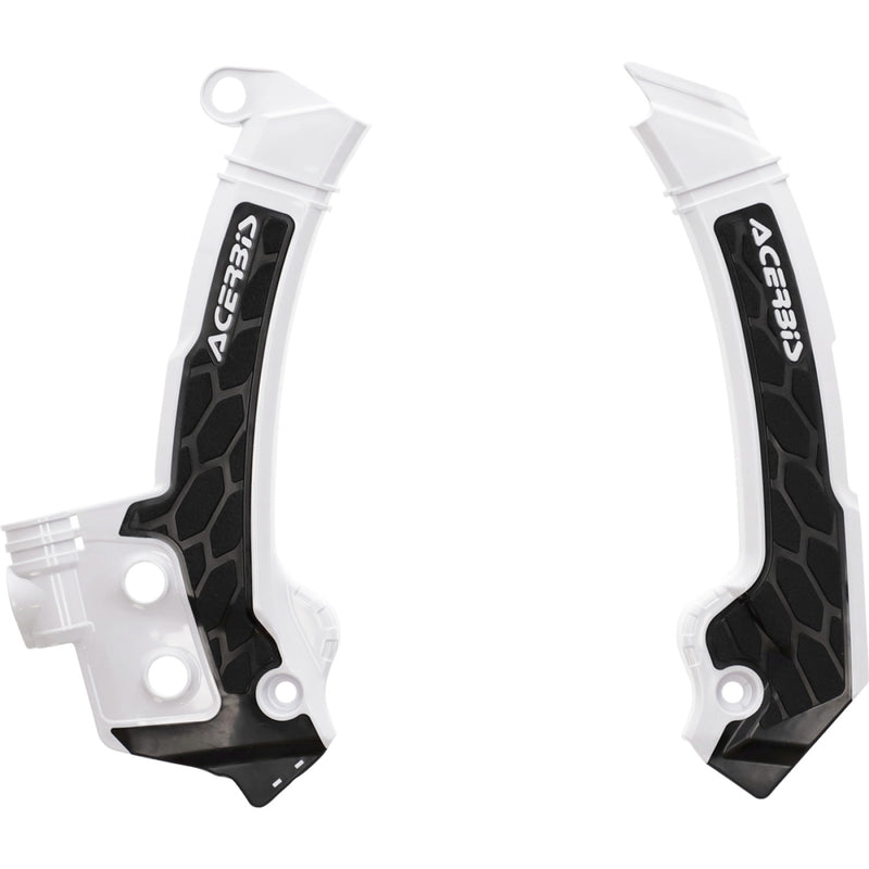 Acerbis X-Grip Frame Guards - Black/White - Husqvarna 2979601007