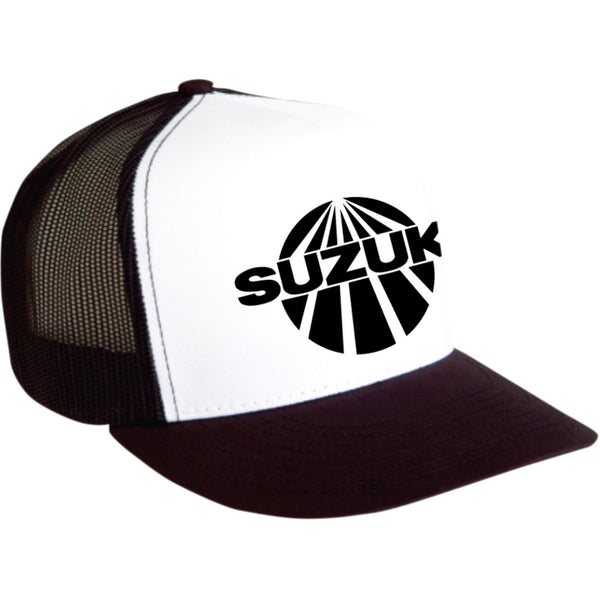 Factory Effex Suzuki Vintage Snapback Hat - Black/White 18-86402