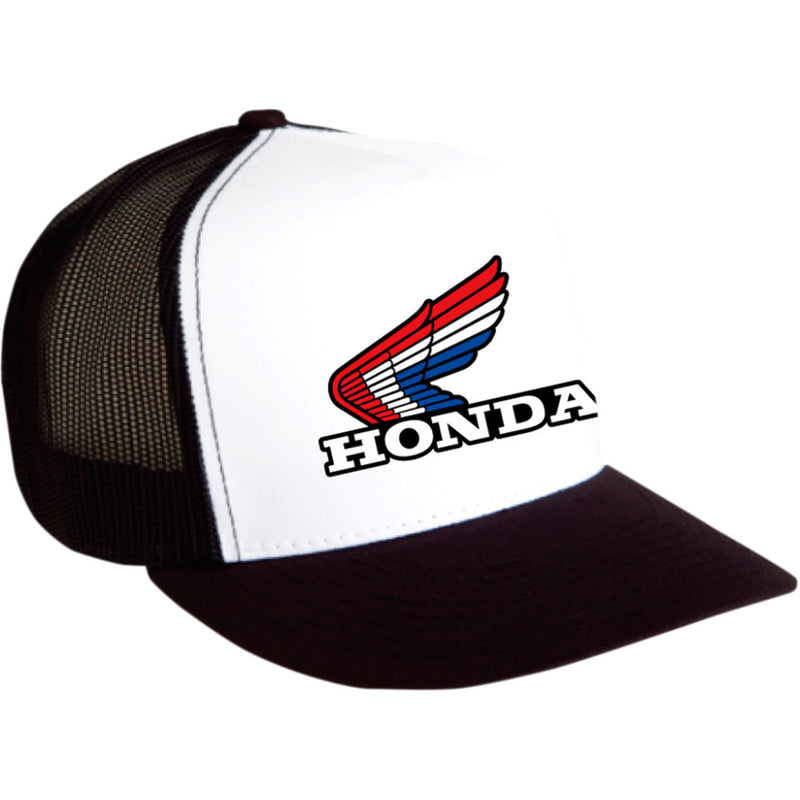 FACTORY EFFEX Honda Vintage Snapback Hat - Black/White 18-86302
