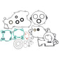 Moose Racing Motor Gasket Kit with Seal 811340MSE