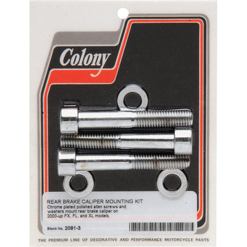 Colony Bolt Kit - Rear/Brake Caliper - Socket-Head/Knurled 2081-3