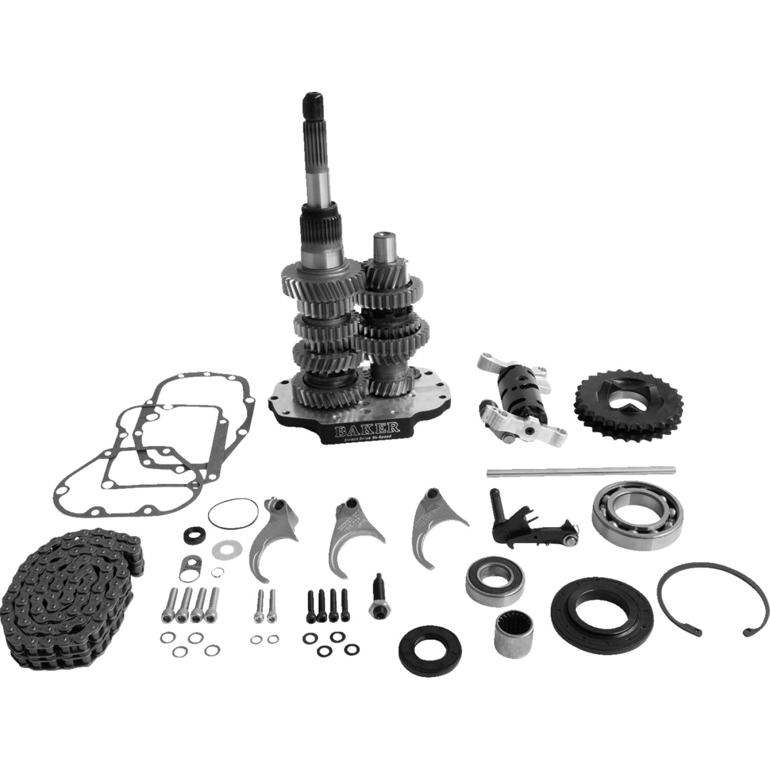 Baker Drivetrain Direct Drive Gear Set - 6-Speed - Black DD6-411S-03 | Transmission Gear Sets Complete