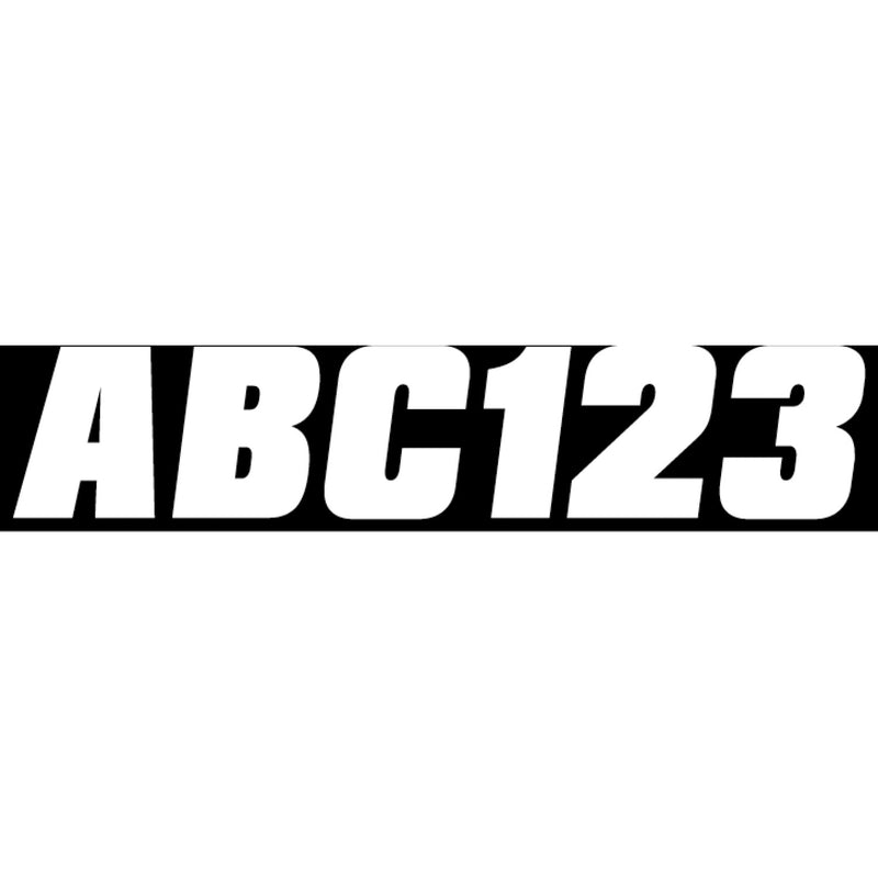 Hardline Sticker Kit - 2" - White WHI500EC | Stickers Decals