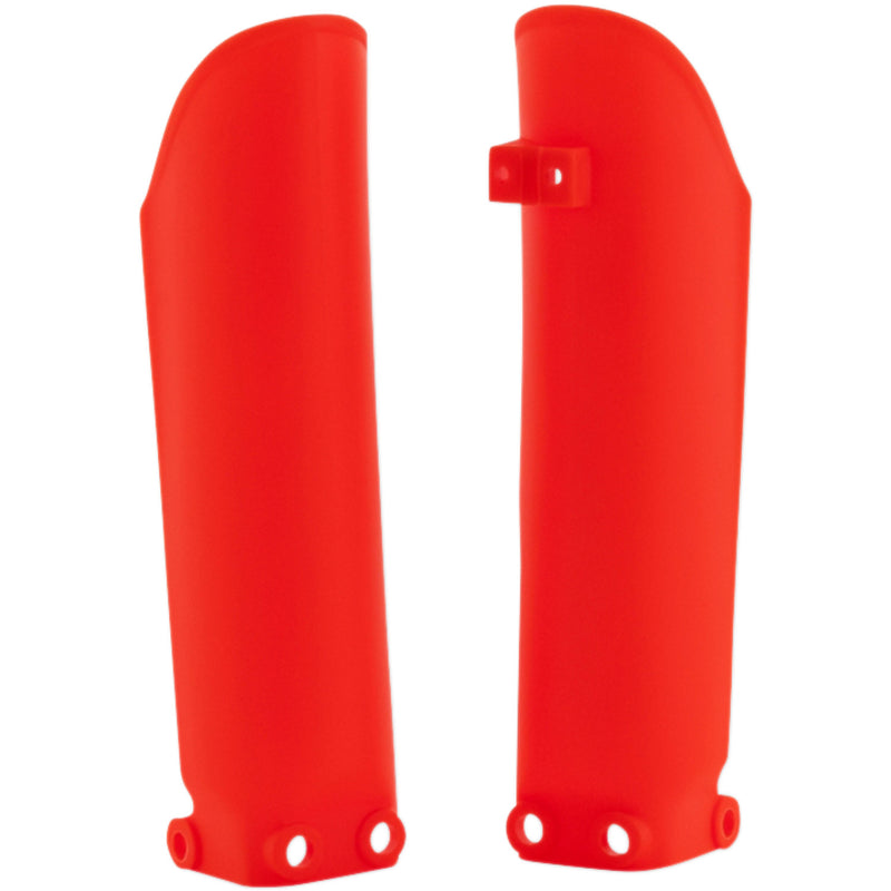 Acerbis Lower Fork Covers for Inverted Forks - Fluorescent Orange 2253024617