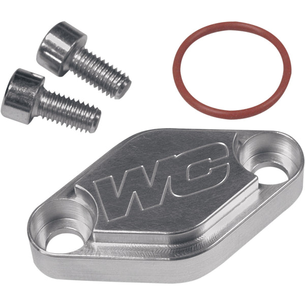 Works Connection Block Off Plate - Silver 31-357