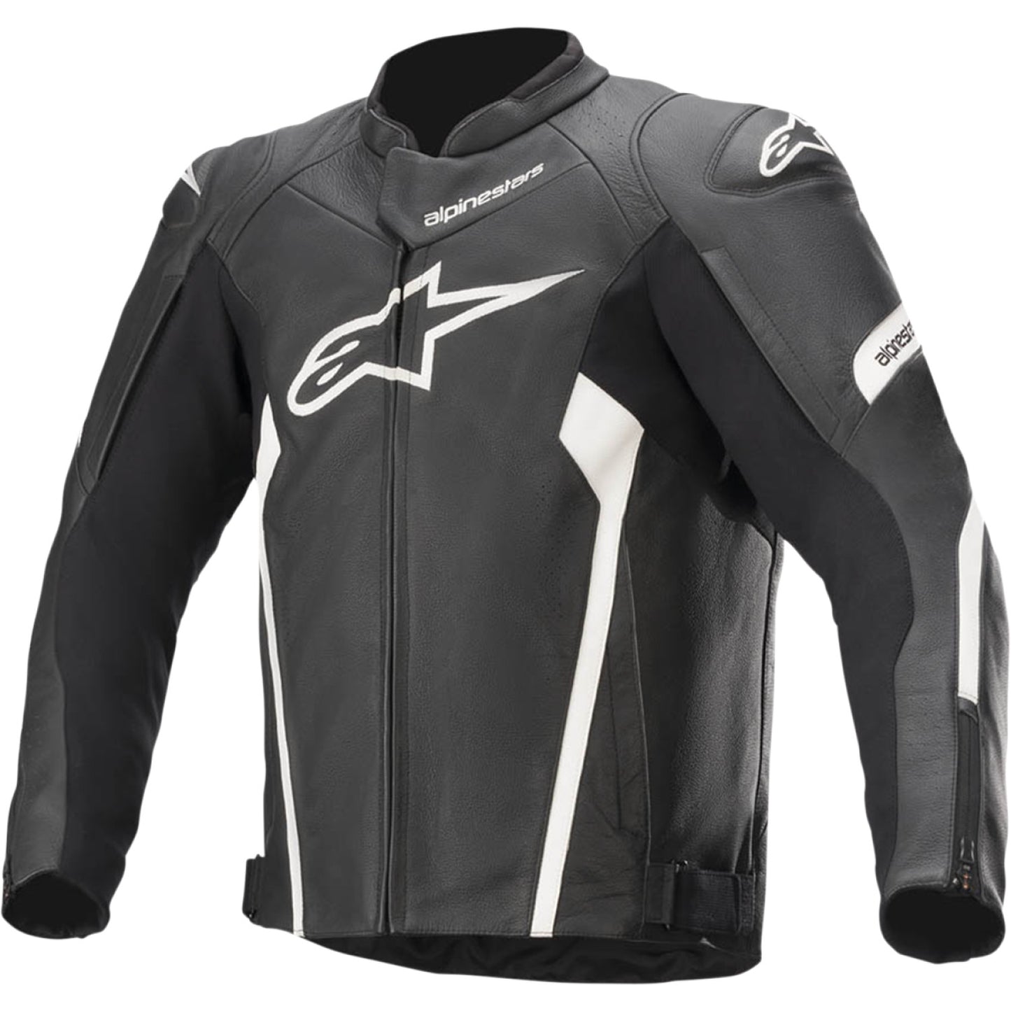 ALPINESTARS Faster v2 Leather Jacket - Black/White - US 40 / EU 50 3103521-12-50