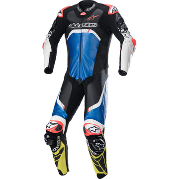 ALPINESTARS GP Tech Suit v4 - Black/Blue/Yellow Fluorescent - US 38 / EU 48 3156822-1075-48