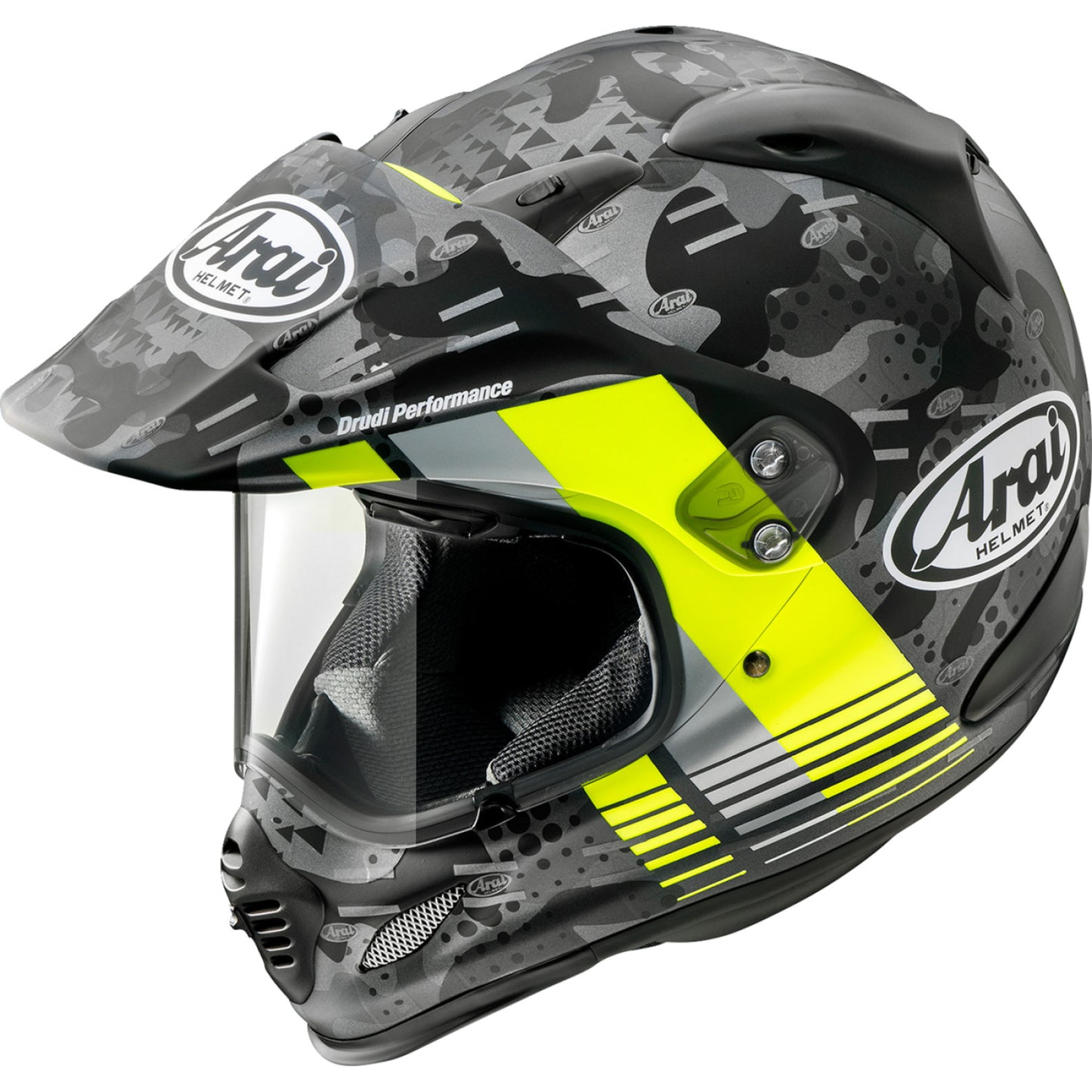 ARAI HELMETS XD-4 Helmet - Cover - Fluorescent Yellow Frost - XS 0140-0179 by Arai Helmets Dual S PO Rt Helmets