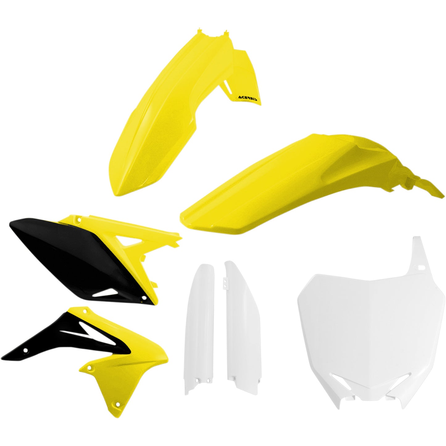 ACERBIS Full Replacement Body Kit - OEM '14 Yellow/White/Black 2198034584