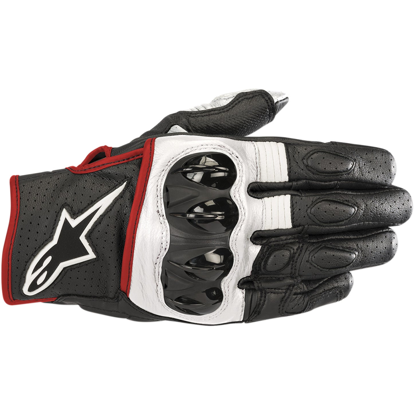 ALPINESTARS Celer V2 Gloves - Black/White/Fluo Red - Small 3567018-1231-S