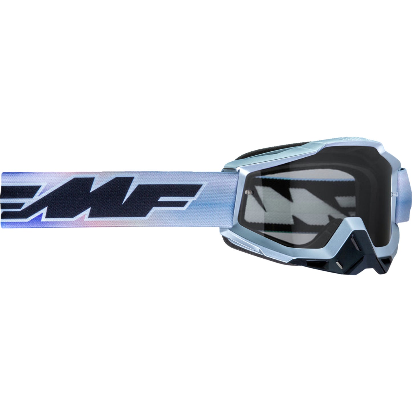 FMF PowerBomb Goggles - Afterburn - Blue/Purple/Gray - Clear F-50036-00012