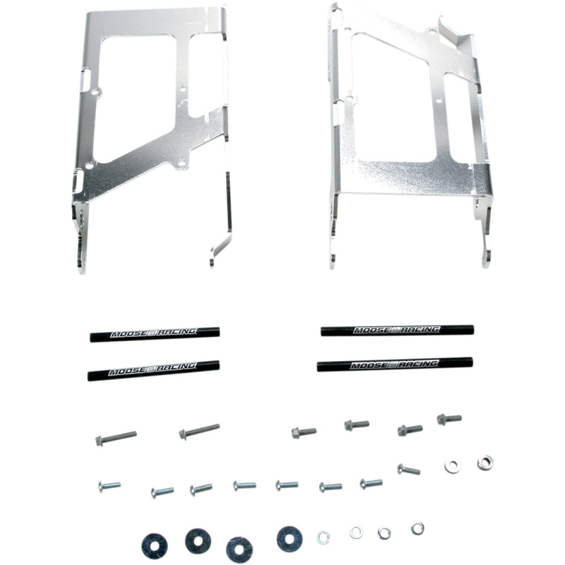 Moose Racing Radiator Braces - Silver - KTM 11-200
