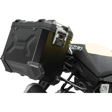 SW-Motech TRAX ADV Aluminum Case System - Black - Suzuki V-Strom 1000 '14-'19 KFT.05.440.70001/B | Luggage Group