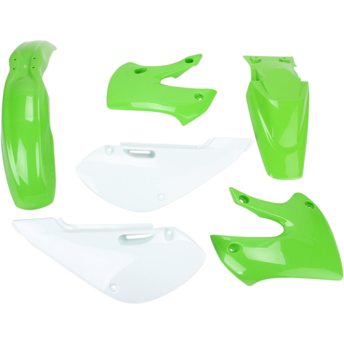 ACERBIS Standard Replacement Body Kit - OEM '05 Green/White 2041070206