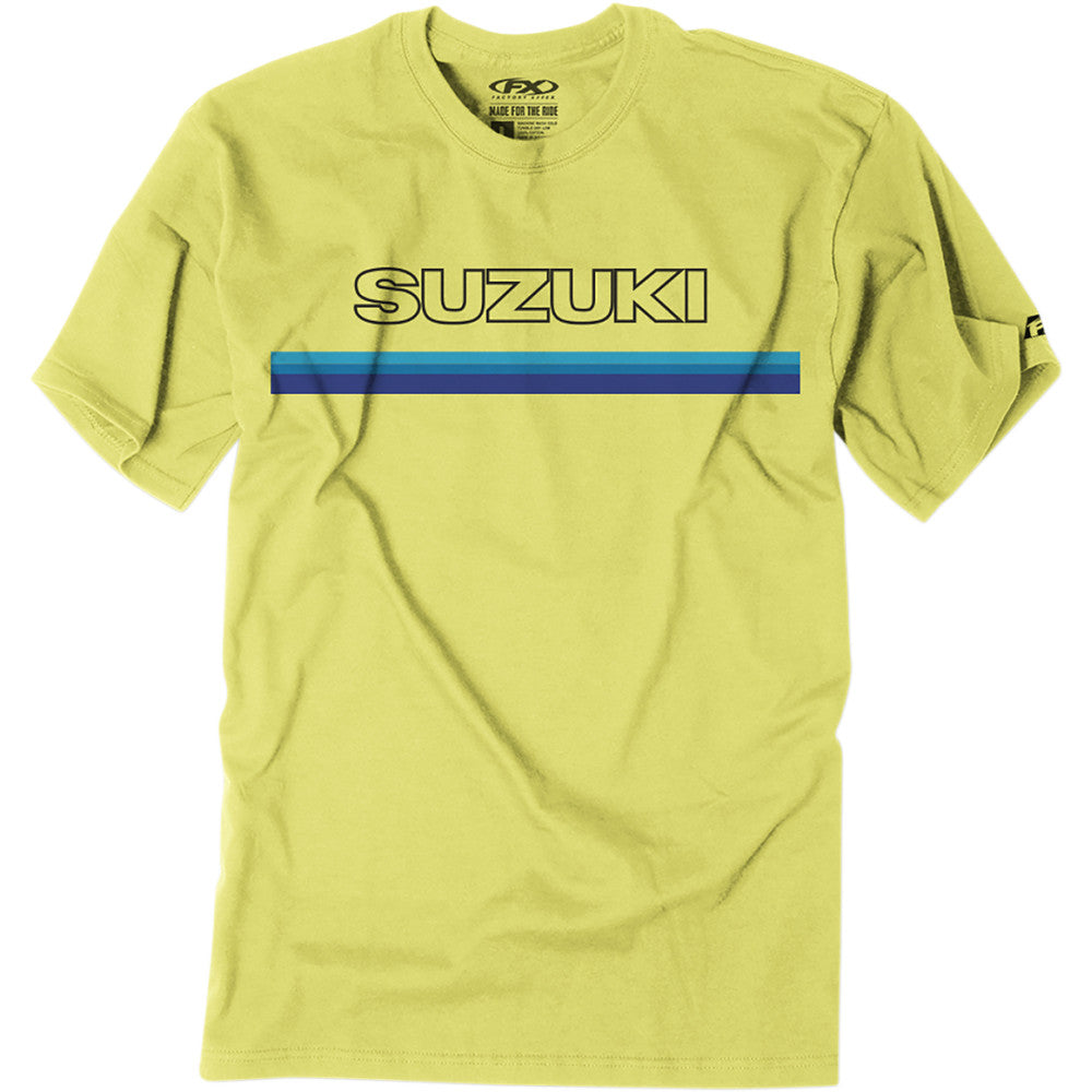 FACTORY EFFEX Suzuki Throwback T-Shirt - Yellow - XL 23-87406