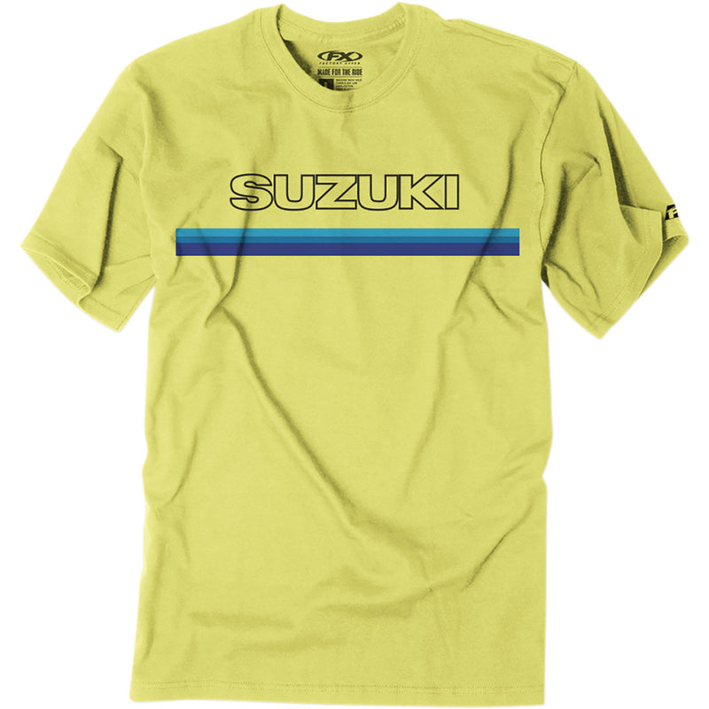 FACTORY EFFEX Suzuki Throwback T-Shirt - Yellow - XL 23-87406